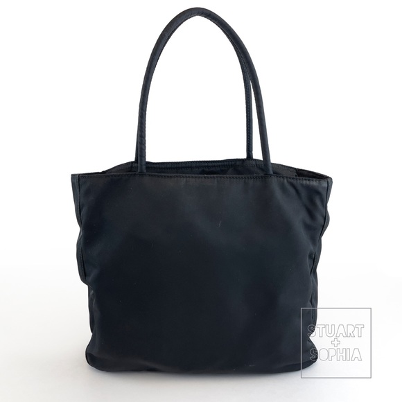 Vintage 90s Y2K Black Nylon Prada Bag B8490 Borsa in Tessuto Metropoli Tote - Picture 3 of 15
